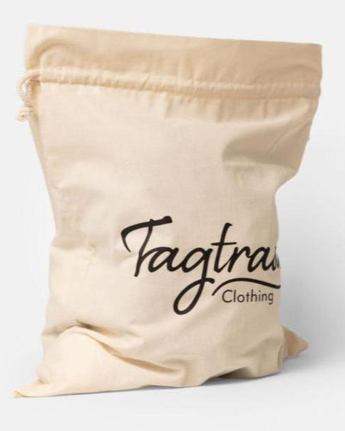 Grosser Baumwollbeutel aus 100% Bio-Baumwolle, naturfarben, mit schwarzem Print