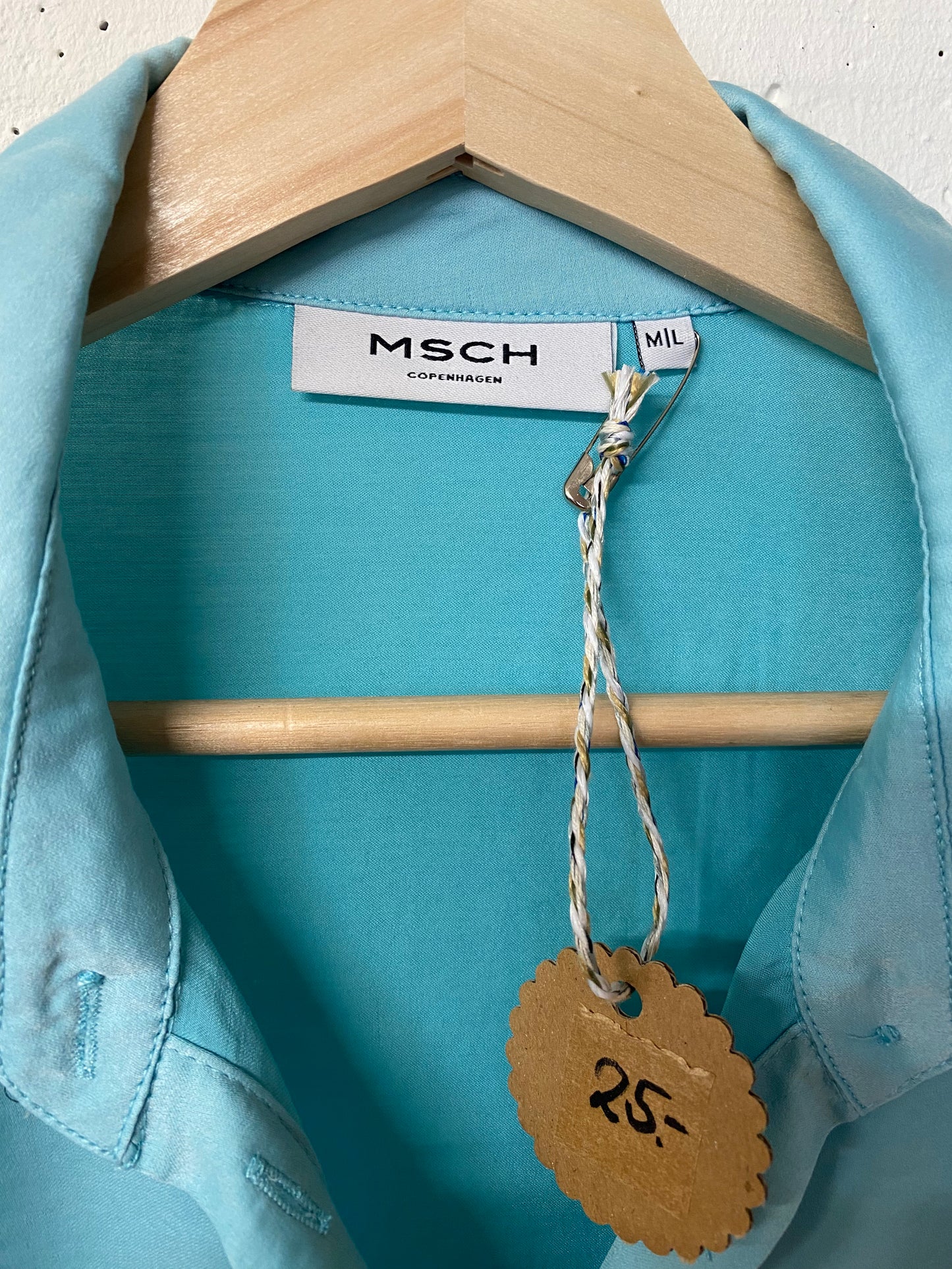 Secondhand Bluse – Türkis (MSCH Copenhagen)