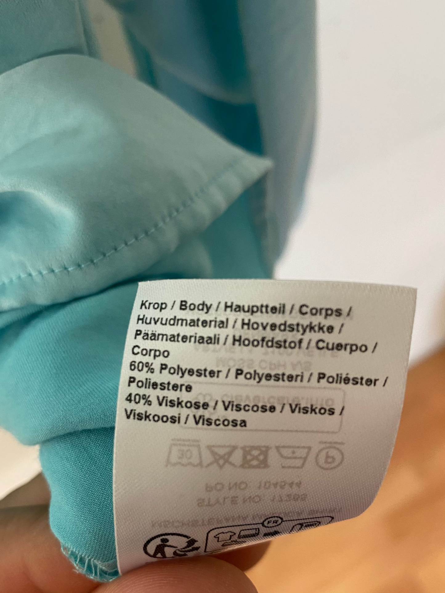 Secondhand Bluse – Türkis (MSCH Copenhagen)