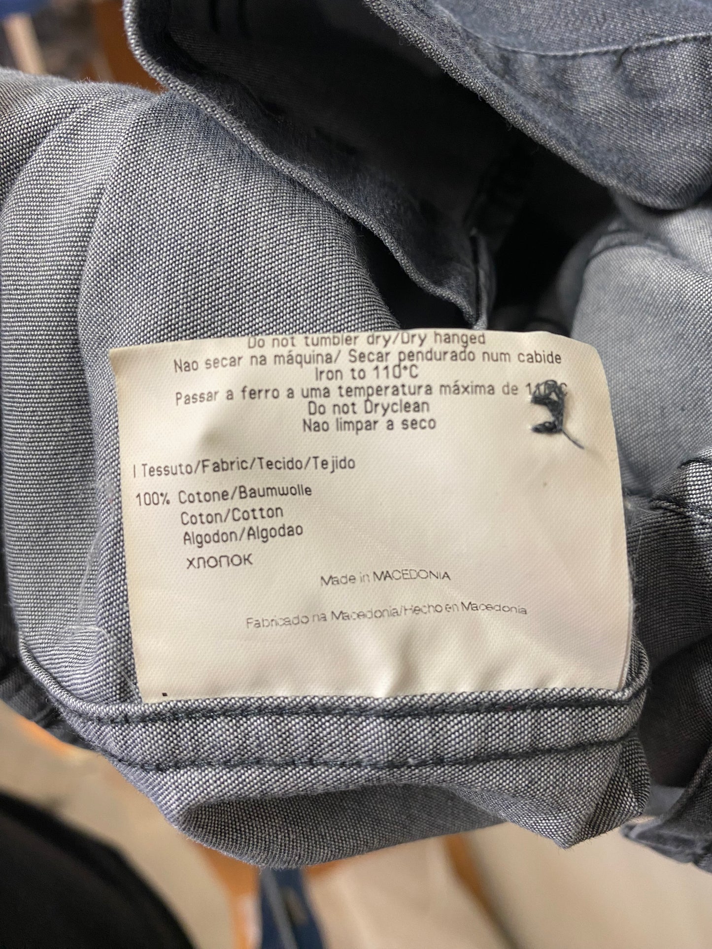 VJC Versace Designer-Jeanshemd – Grau, Grösse 44
