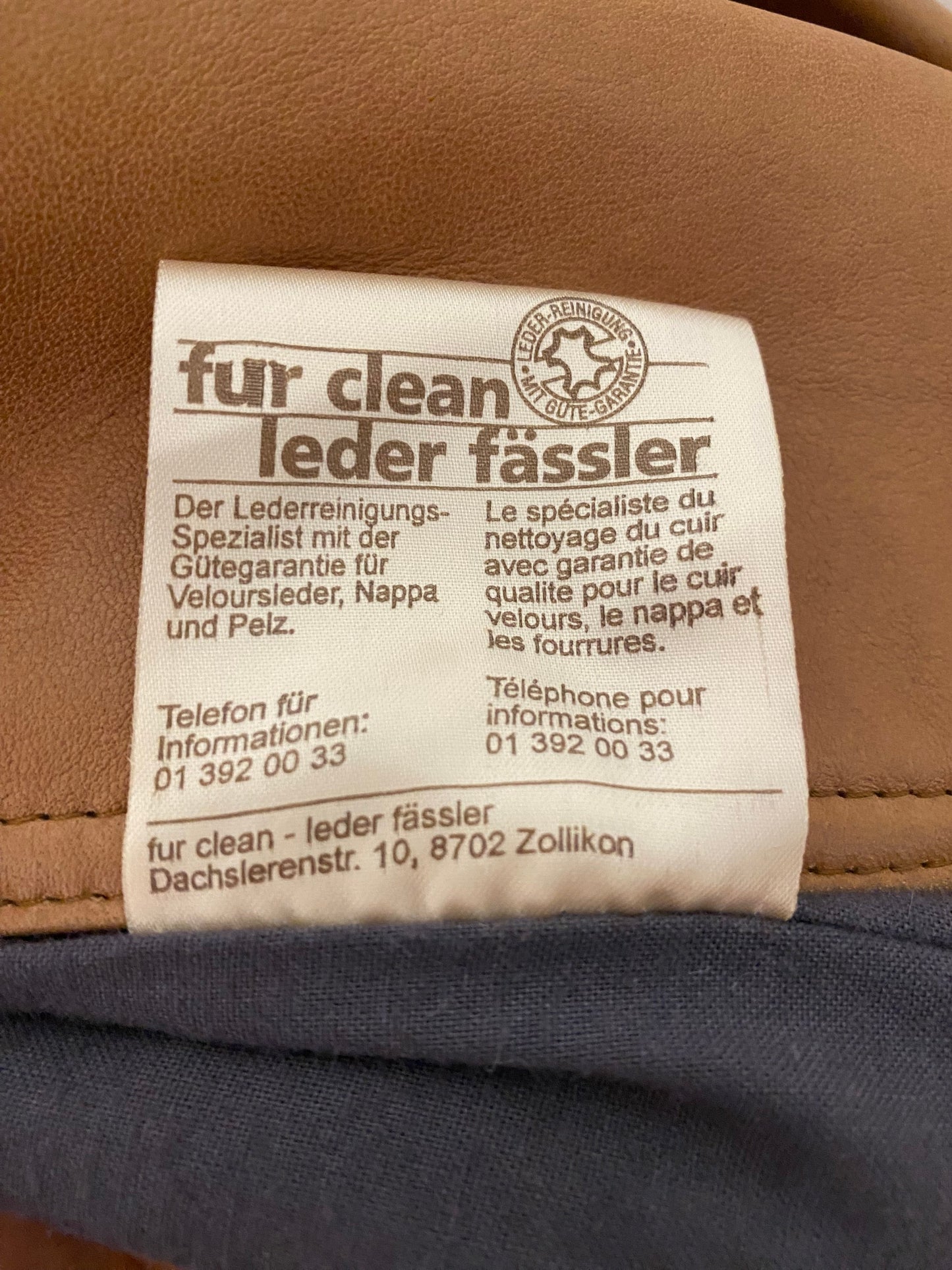 Leonardo Vintage Lederjacke – Cognacbraun, Grösse 54 (XL)