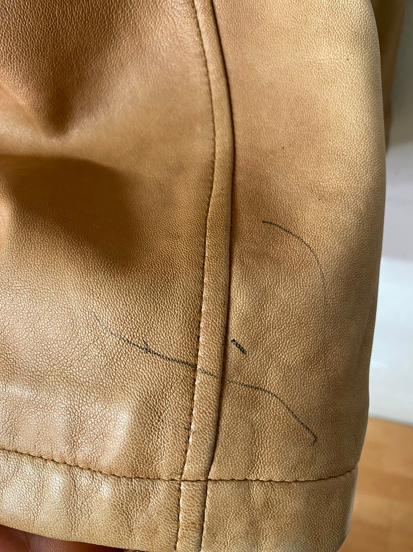 Leonardo Vintage Lederjacke – Cognacbraun, Grösse 54 (XL)