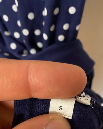 Secondhand Kleid – Gepunktet, Gr. S