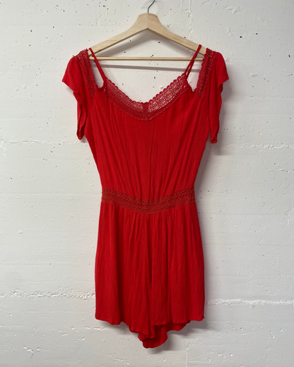 Secondhand Jumpsuit – Rot, Gr. 38