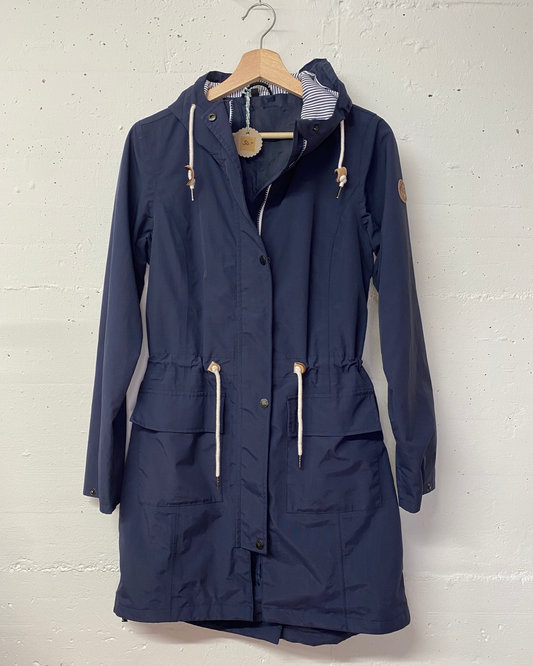 Rukka Secondhand Regenmantel – Dunkelblau, Grösse 36