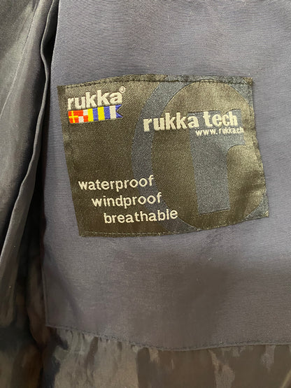 Rukka Secondhand Regenmantel – Dunkelblau, Grösse 36