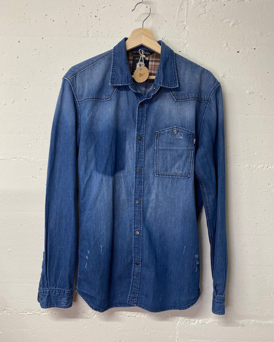 Tom Tailor Secondhand Jeanshemd – Blau, Grösse L