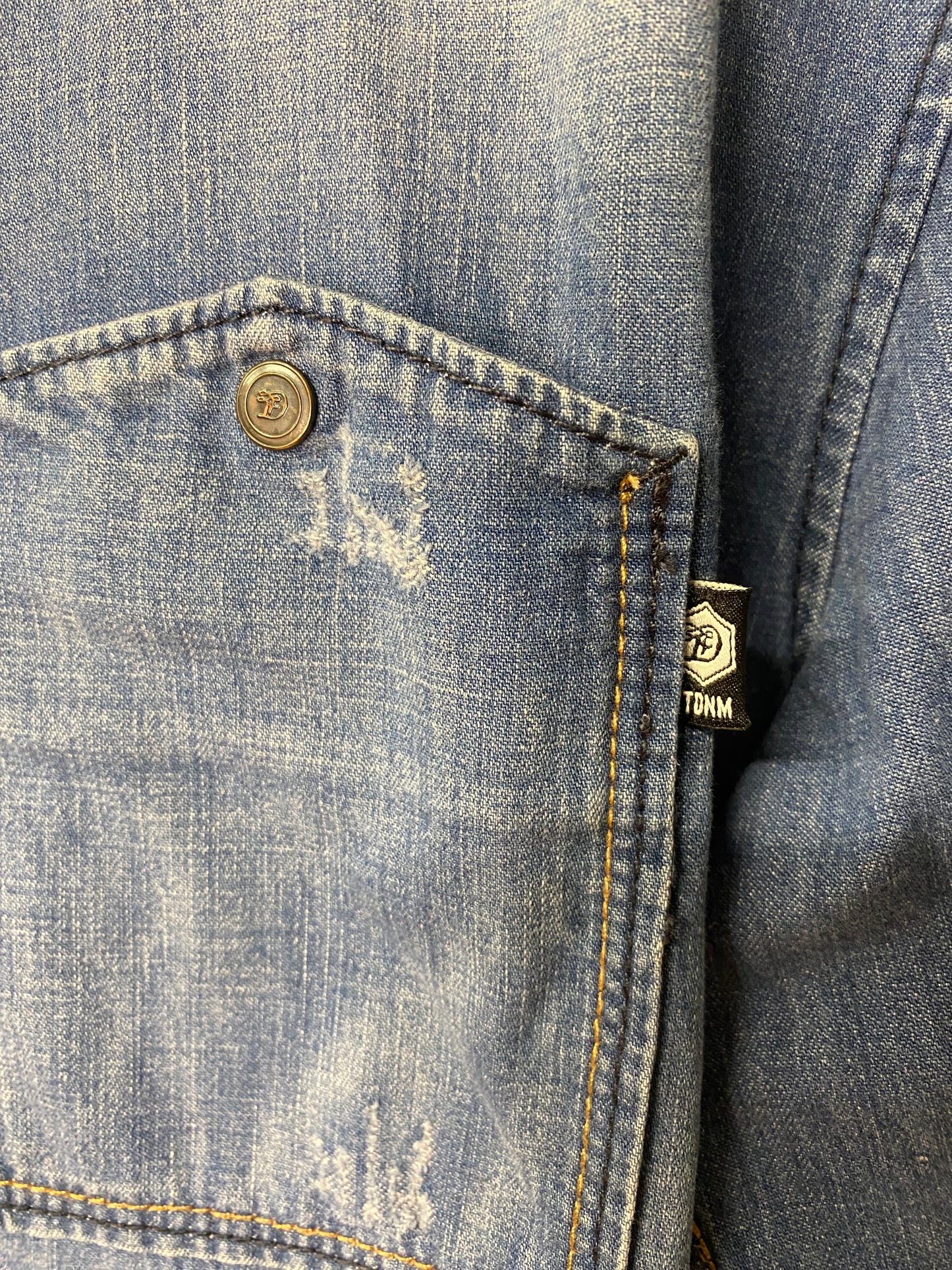 Tom Tailor Secondhand Jeanshemd – Blau, Grösse L