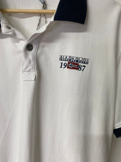 Napapijri Polo-Shirt – Weiss, Grösse L
