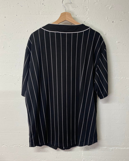 Starter Black Label Baseballshirt – Gestreift, Grösse XL