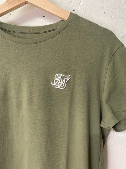 Siksilk Shirt in Khaki Secondhand (Grösse S)