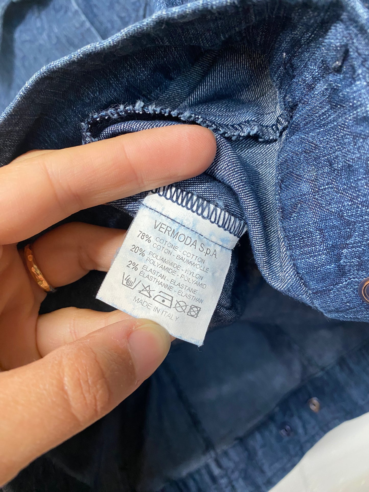Secondhand Dismero Jeansjacke – Made in Italy, Grösse M 🇮🇹✨