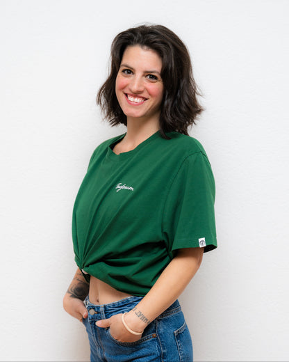 T-Shirt Round Neck Unisex in Waldgrün | 100% Bio-Baumwolle (GOTS)