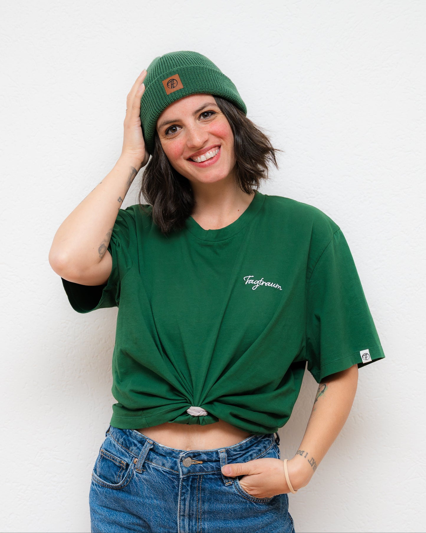 T-Shirt Round Neck Unisex in Waldgrün | 100% Bio-Baumwolle (GOTS)