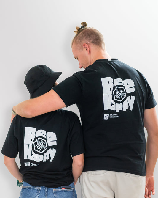 Bee Happy Unisex T-Shirt aus Bio-Baumwolle | Ultra Limited Edition 🐝
